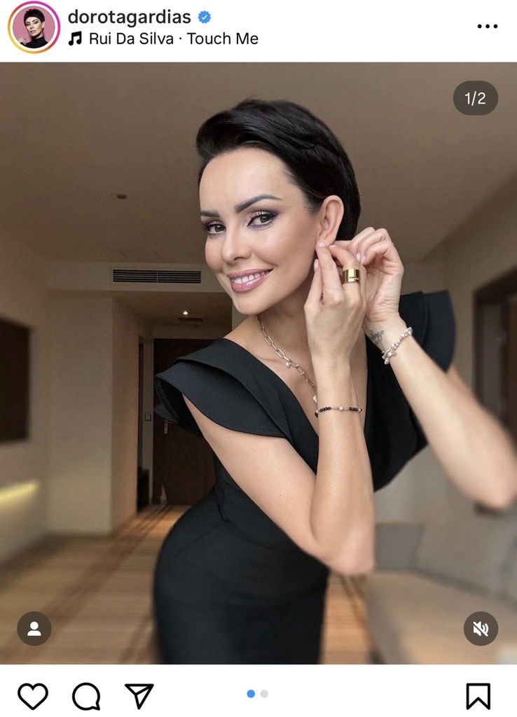 Dorota Gardias zachwyciła w "małej czarnej"