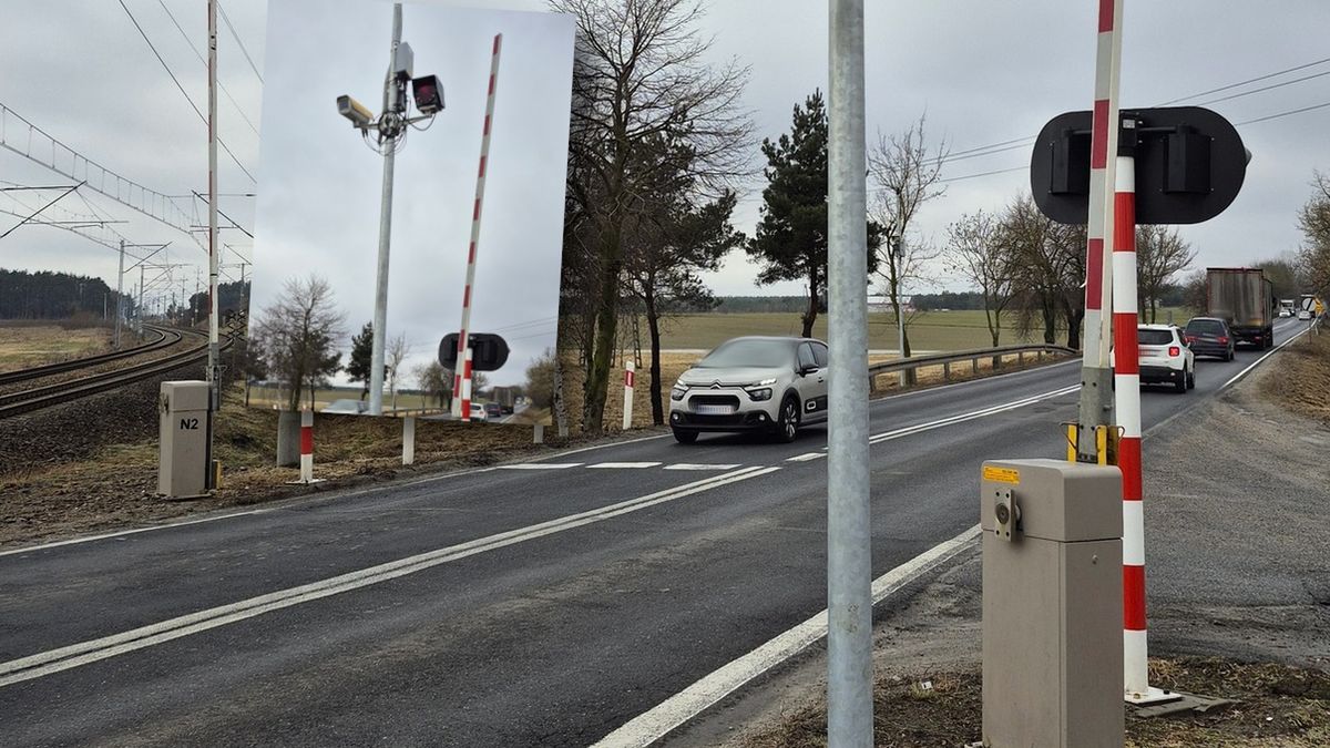 System red light na przejeździe kolejowo-drogowym