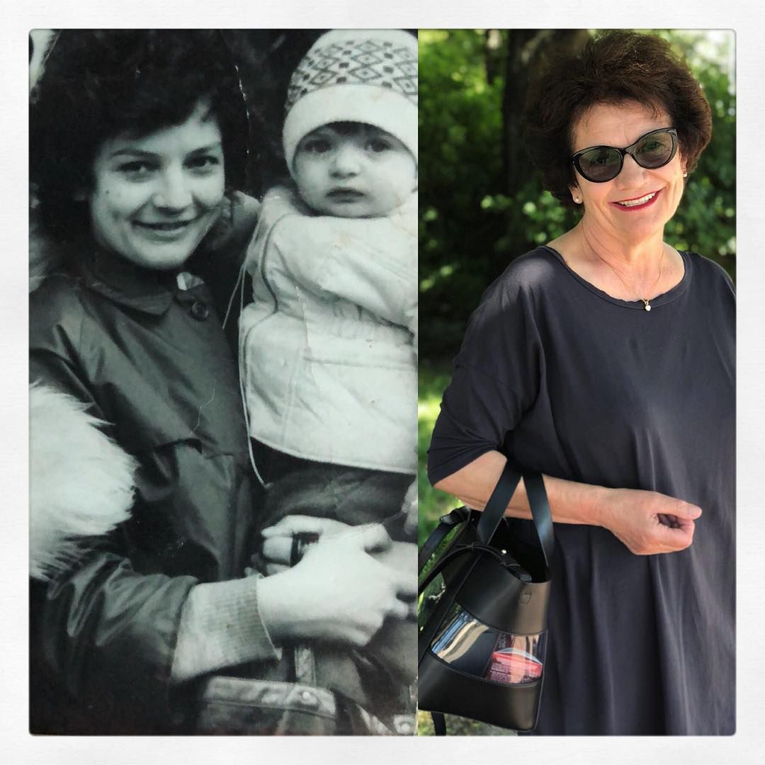 Agnieszka Dygant z mamą
