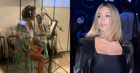 Zabiegana Małgorzata Rozenek pozdrawia ze studia nagraniowego. Fani oceniają: "Twój głos jest taki POIMPREZOWY" (FOTO)