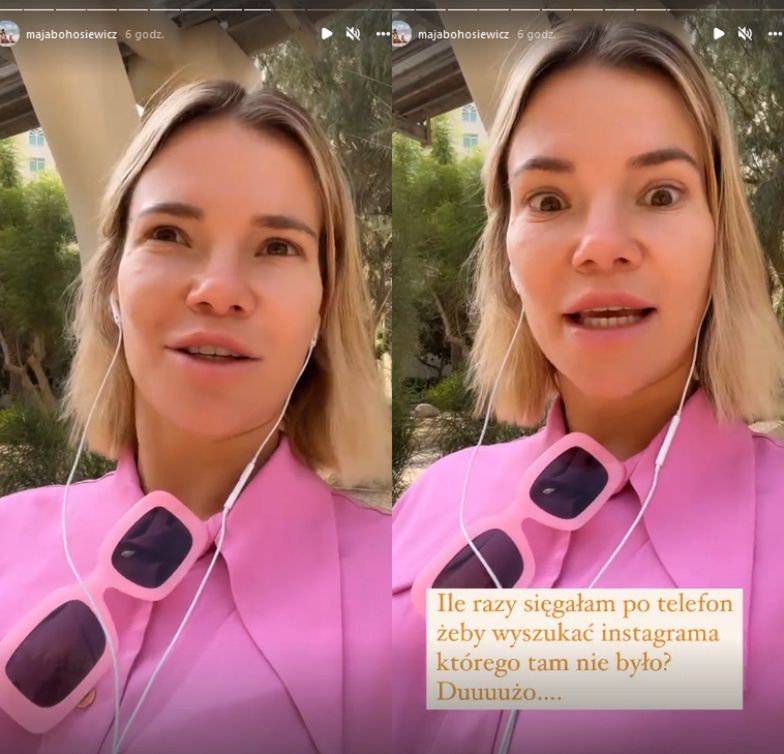 Maja Bohosiewicz zrobiła tygodniową przerwę od Instagrama