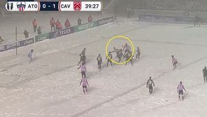 Kuriozum. Mistrza wyłaniali w... śnieżycy. I nagle taka bramka