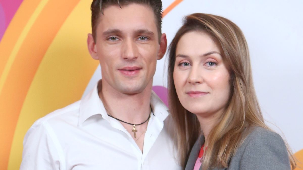 Filip Gurłacz ze swoją żoną 