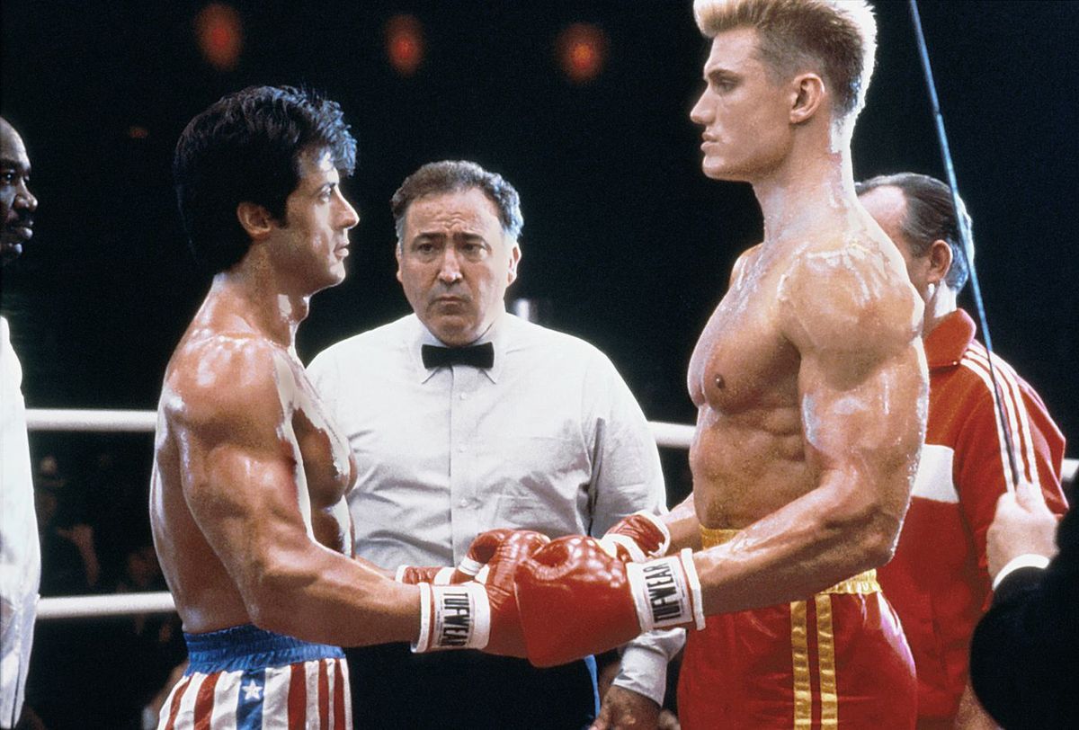 Sylvester Stallone i Dolph Lundgren/Rocky Balboa i Ivan Drago