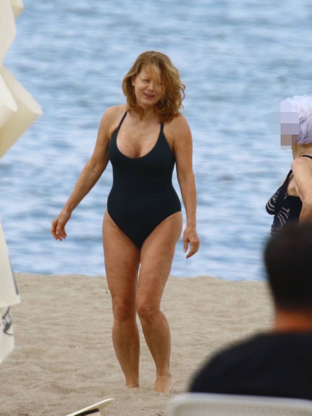 Ewa Skibińska na plaży 