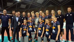 Siatkarki Grot Budowlanych z gratulacjami od władz Łodzi za Superpuchar Polski