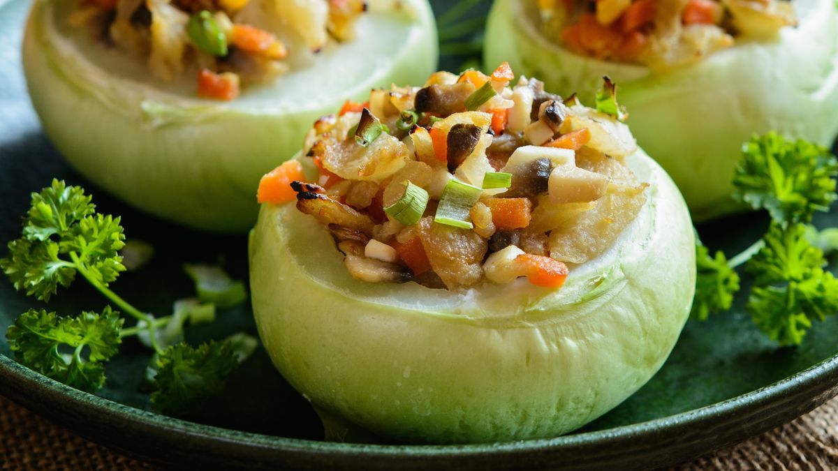 Faszerowana kalarepa to pyszny i zdrowy obiad