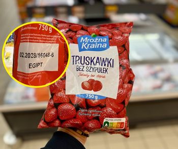 Spojrzał na mrożone truskawki z Biedronki. "Nie są z Polski, tylko z Egiptu"