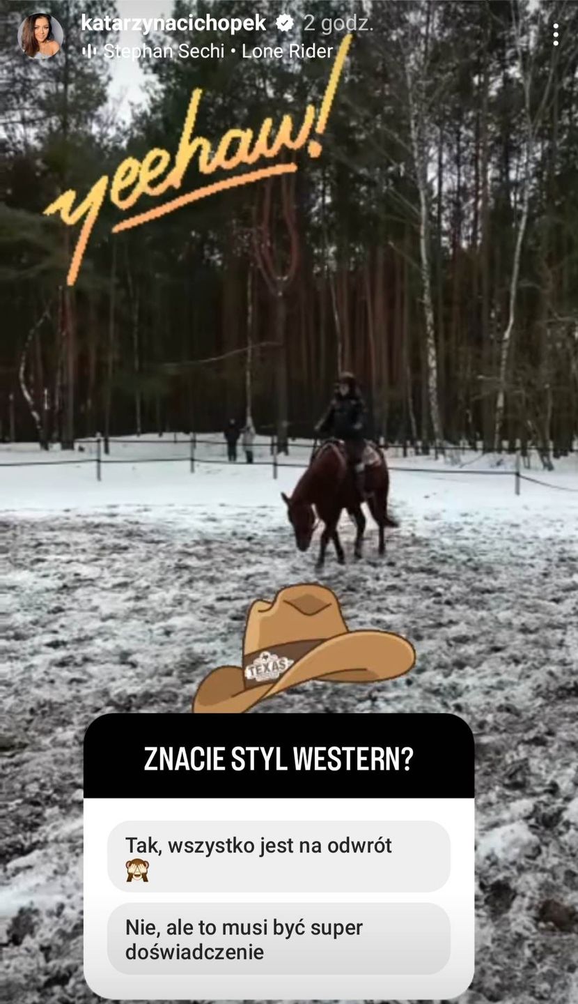 Kasia Cichopek z córką na koniach