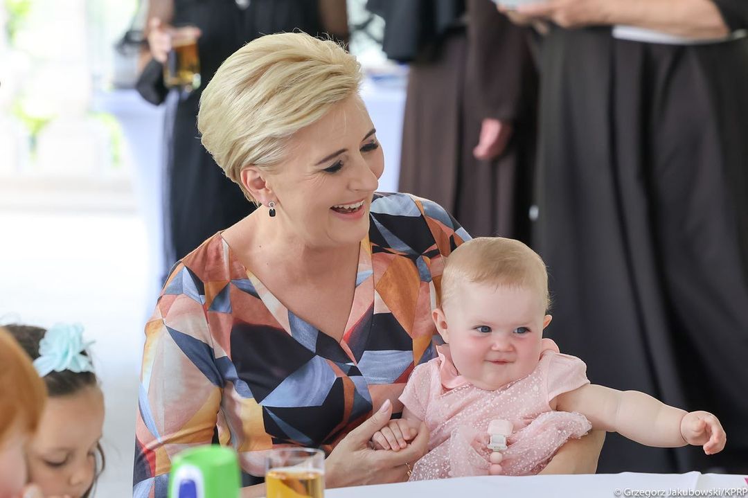 Agata Duda i Andrzej Duda na spotkaniu