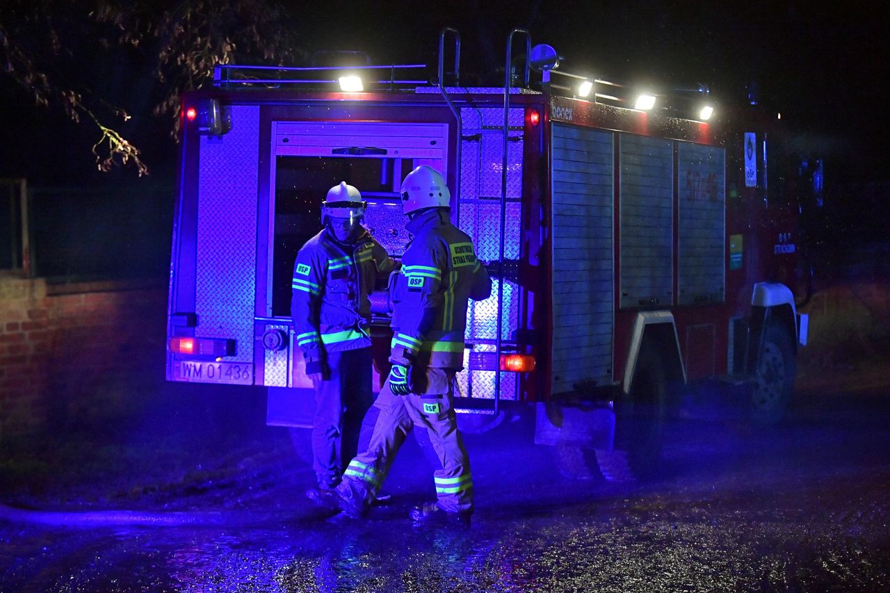 Pożar w szkole. Mieszkają tam uchodźcy z Ukrainy