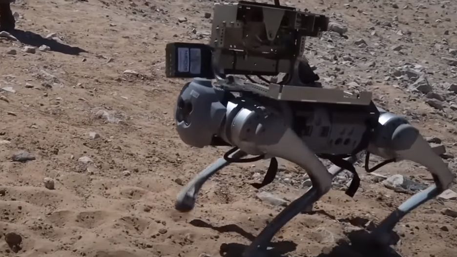 Robo-pies z wyrzutnią rakiet