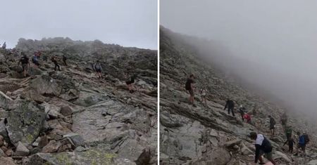 W Tatrach nagle rozległ się krzyk. Turysta nagrał moment grozy