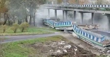 W Koszalinie zawalił się wiadukt. Nowe nagranie