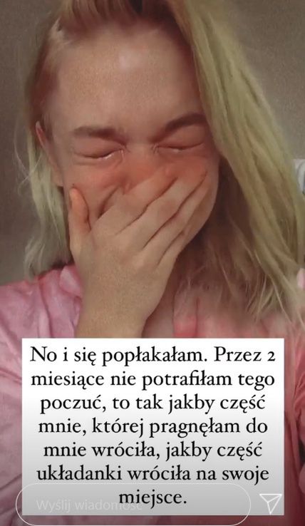 Julia Wróblewska popłakała się na InstaStory