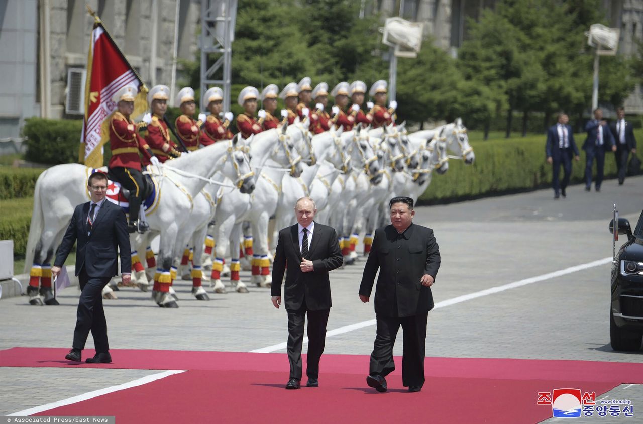 Vladimir Putin and Kim Jong Un