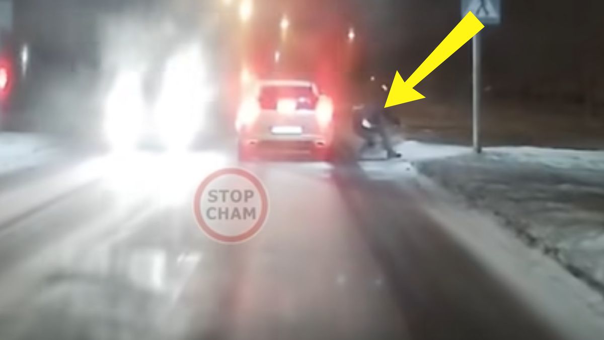 Potrącenie na pasach.