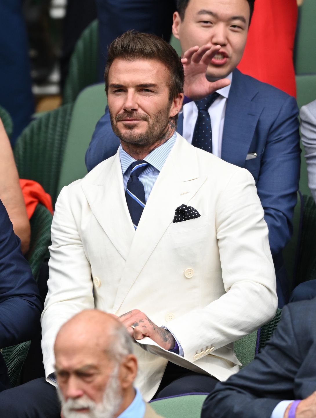 David Beckham na meczu Huberta Hurkacza