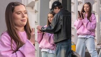 Nicol Pniewska sfotografowana przed sklepem ojca. Spędzała czas z tajemniczym mężczyzną