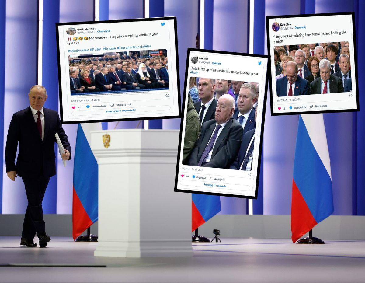 "Wielkie emocje" na orędziu Putina
