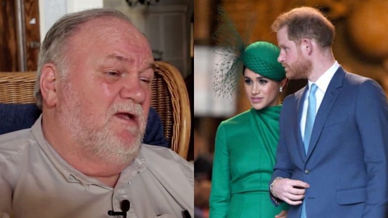 Thomas Markle WYSTAWIŁ Meghan i Harry'ego przed ich ślubem? Ujawniono treść SMS-ów w procesie pary przeciwko tabloidowi