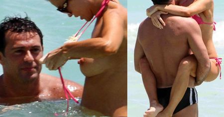 Słoneczny patrol: JOANNA KRUPA TOPLESS z Romanem! (FOTO)