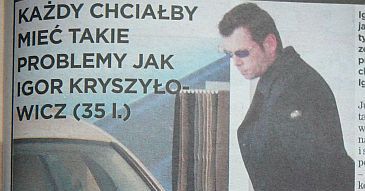 Kryszyłowicz znów chwali się, że jest bogaty