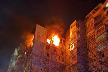 Płoną wieżowce w Odessie. Ukraina atakuje port Tuapse