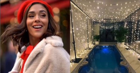 Klaudia Halejcio chwali się przystrojonym na święta ogrodem. Udekorowała nawet olbrzymie JACUZZI (ZDJĘCIA)