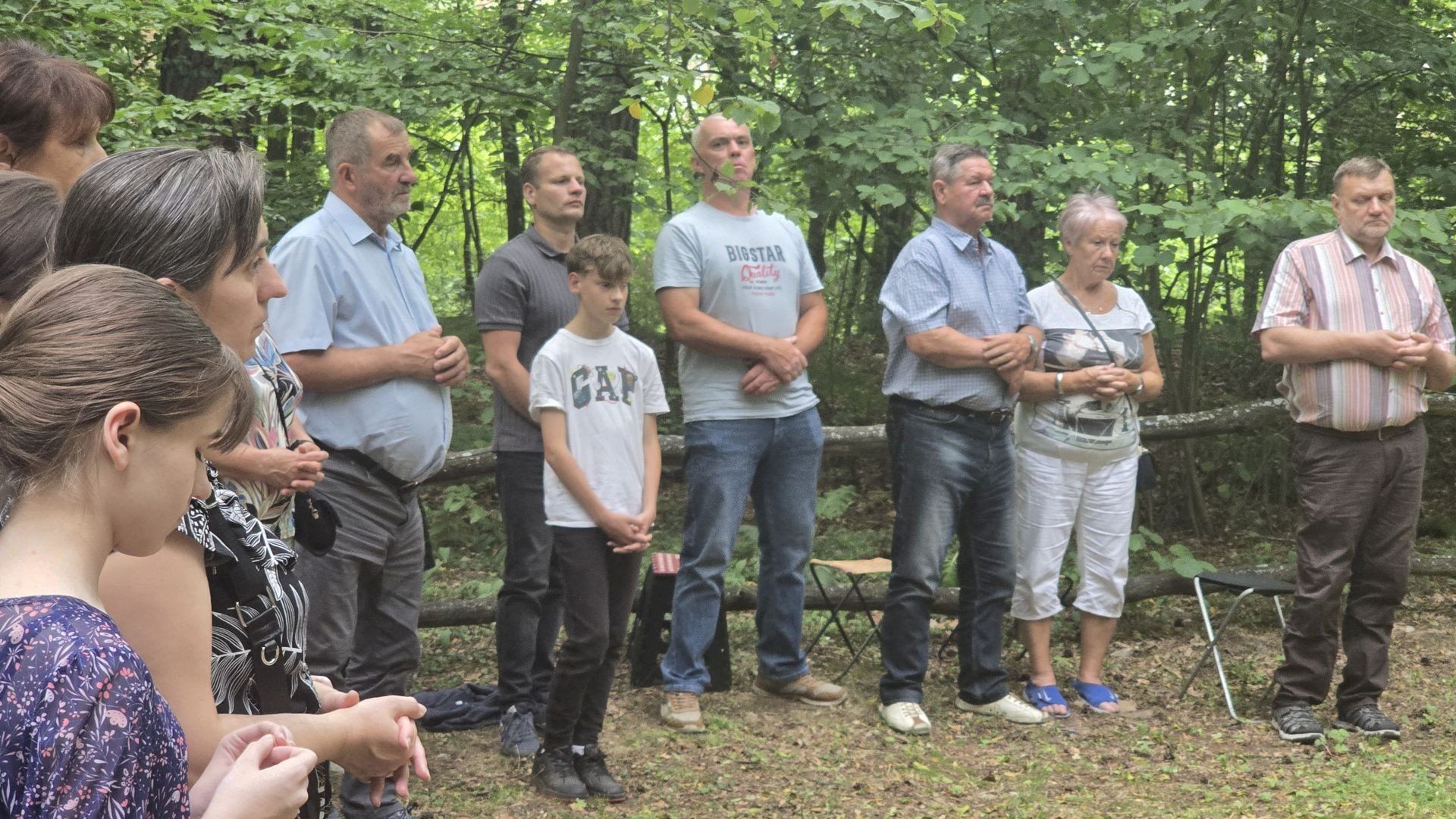 Msza Święta na poligonie. Tu kiedyś stała kapliczka postawiano w 1765 roku