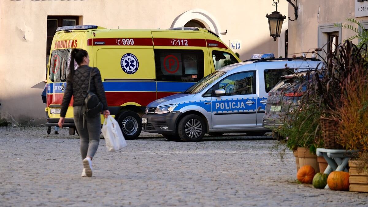 Interwencja policji i pogotowia na Starym Mieście