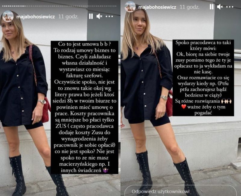 Maja Bohosiewicz narzeka na wysokie koszty prowadzenia firmy