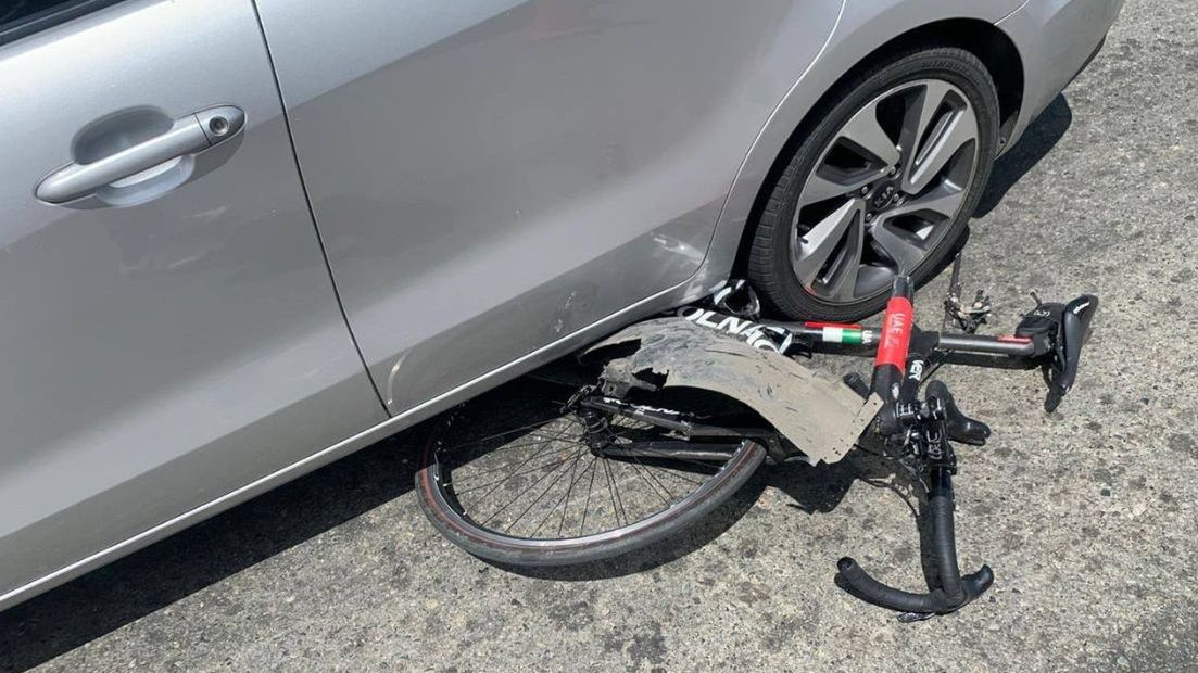 Rower Carlosa Ospiny po wypadku