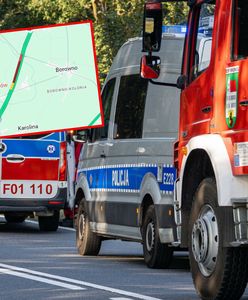 Groźny wypadek czterech aut na A1. Są ranni