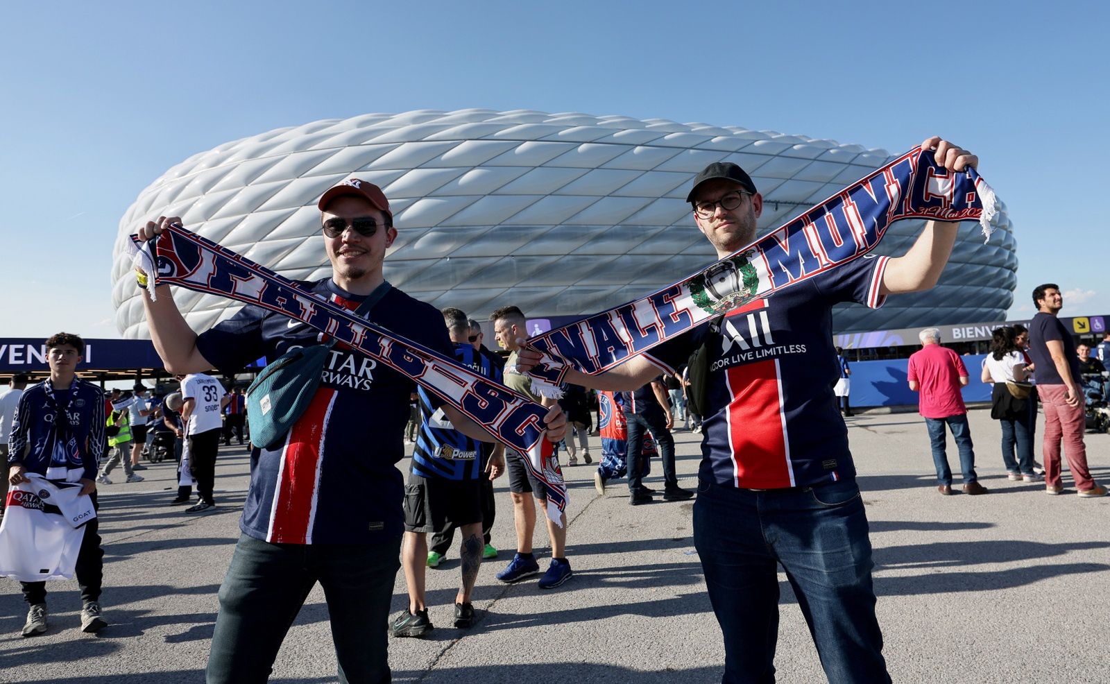 Kibice przed finałem Ligi Mistrzów w Monachium