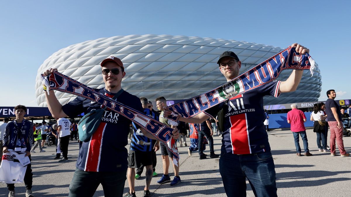 Kibice przed finałem Ligi Mistrzów w Monachium