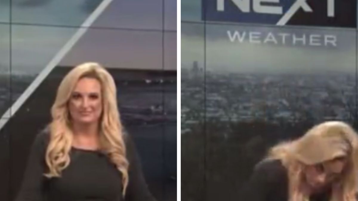 Widzowie byli świadkami omdlenia pogodynki