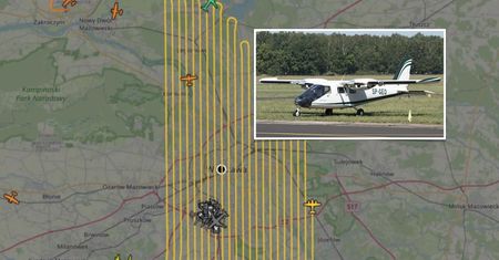 Tajemniczy samolot krążył nad Warszawą przez cztery godziny!