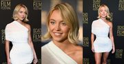 Odziana w białą mini Sydney Sweeney zaprezentowała na ściance NOWĄ FRYZURĘ. Udana przemiana? (ZDJĘCIA)