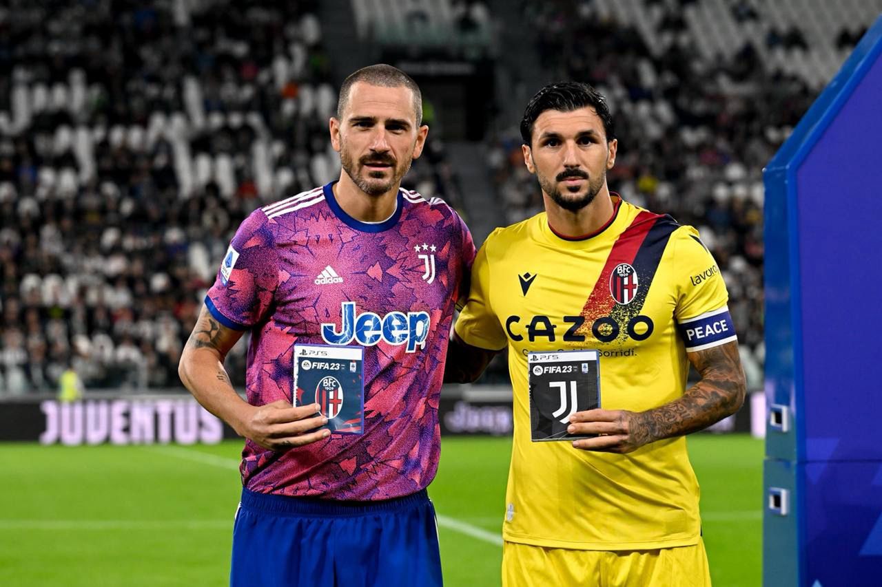 Juventus - Bologna. FIFA 23 zamiast proporczyków