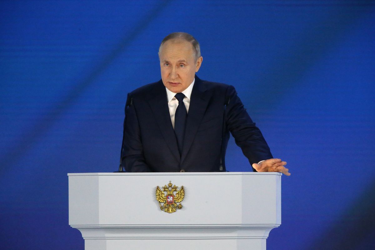 Władimir Putin przemawia do Zgromadzenia Federalnego 20 