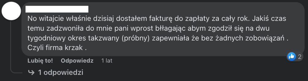 Komentarze na temat firmy pokazują podobny mechanizm: przedsiębiorcy nawet nie wiedzieli, że będą musieli za coś płacić. 