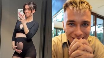 Wersow pręży ciążowy brzuszek w topie i rajstopkach. Friz: "Mega seksi" (FOTO)