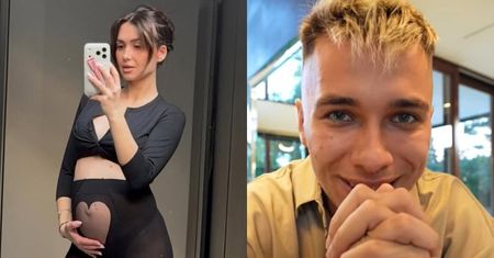 Wersow pręży ciążowy brzuszek w topie i rajstopkach. Friz: "Mega seksi" (FOTO)