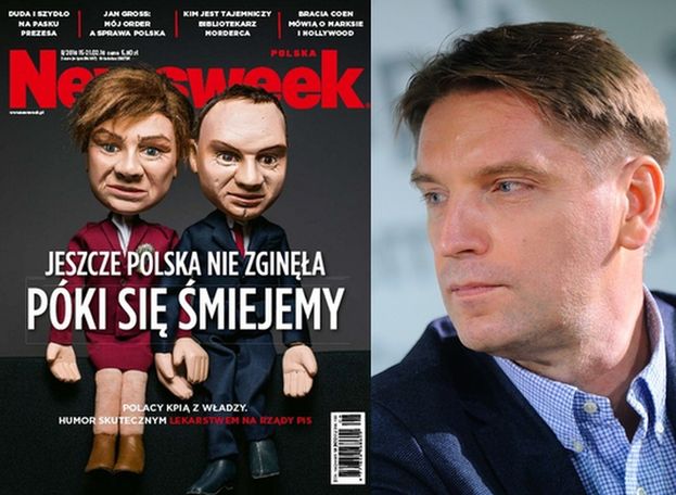 Lis pokazał swoje kukły Dudy i Szydło na okładce "Newsweeka"!