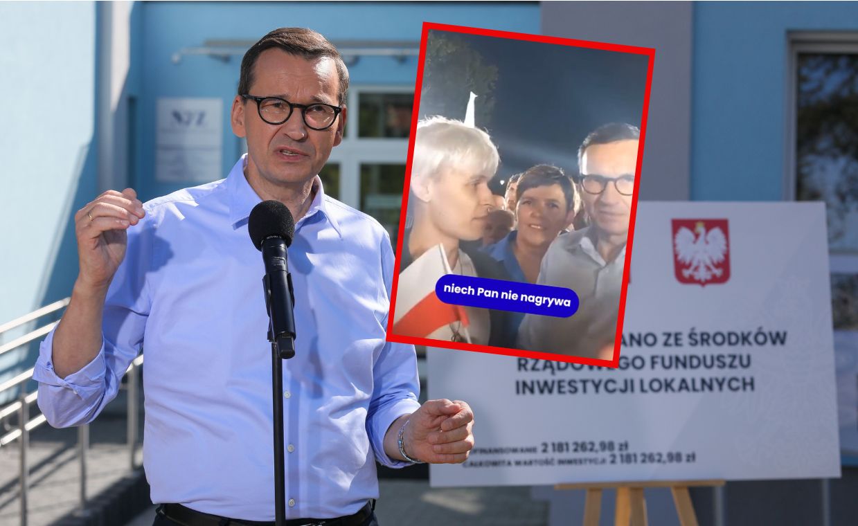 Zapytał Morawieckiego o Orlen. "Niech pan nie nagrywa"