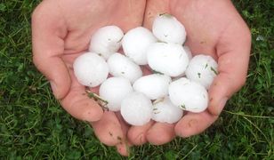 Gwałtowne burze z gradem nad Polską. Małopolska najbardziej dotknięta