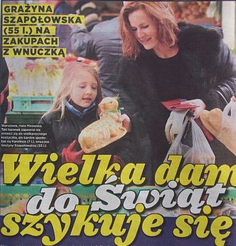 Babcia Szapołowska z wnuczką