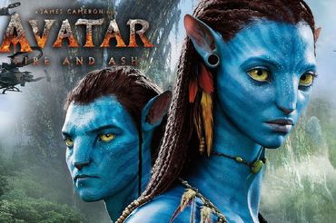 Plakat filmu „Avatar: Ogień i popiół”