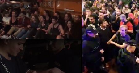 Nocne blokady pod Sejmem. Policja siłą usuwała demonstrantów! (WIDEO)